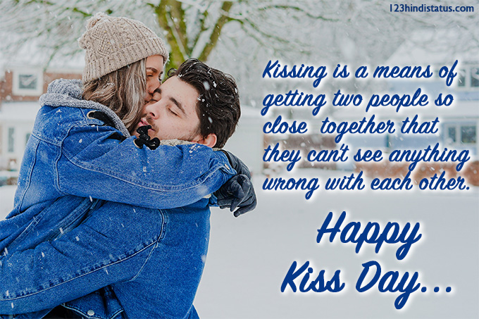 kiss day status